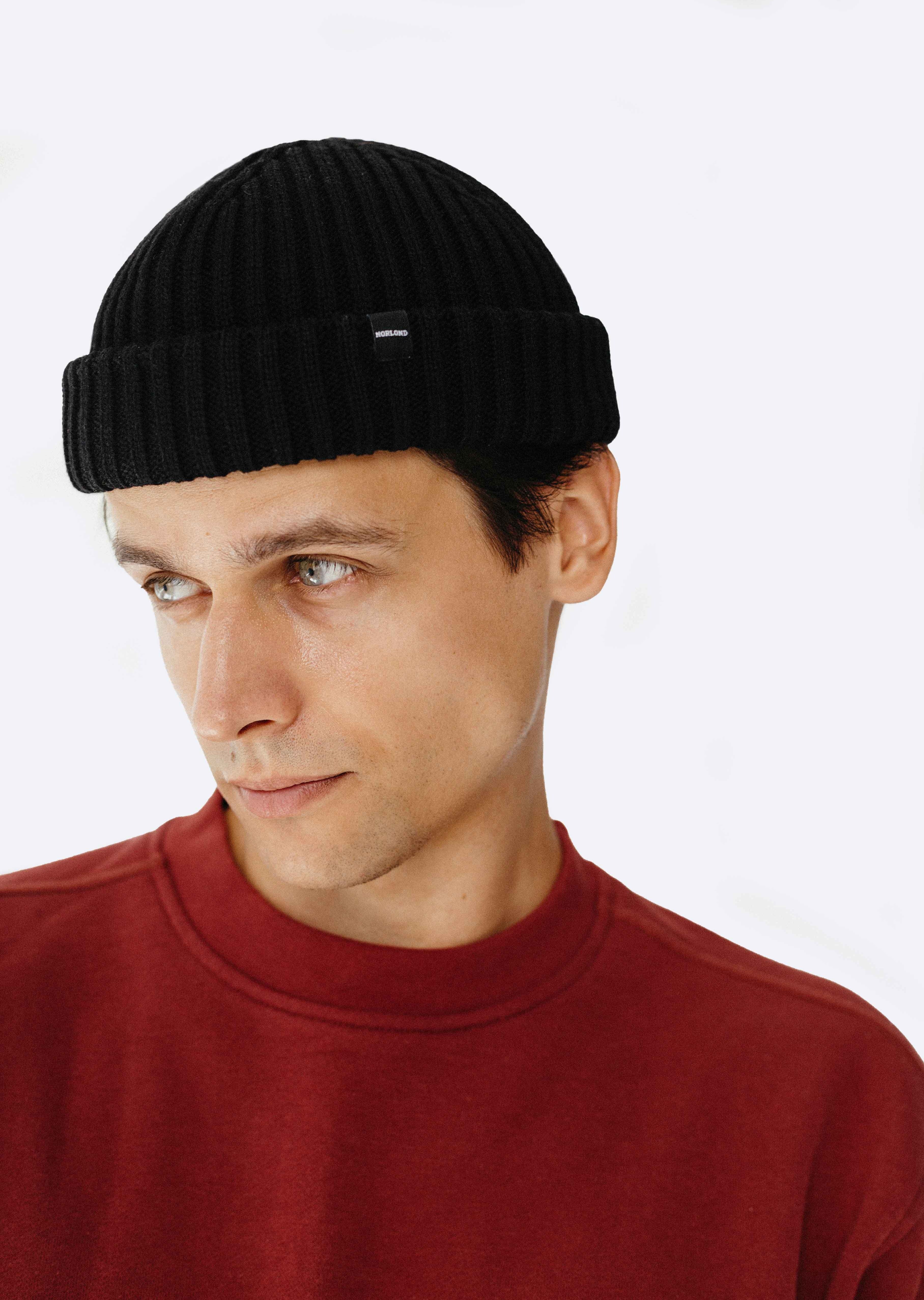 Black Fisherman Beanie