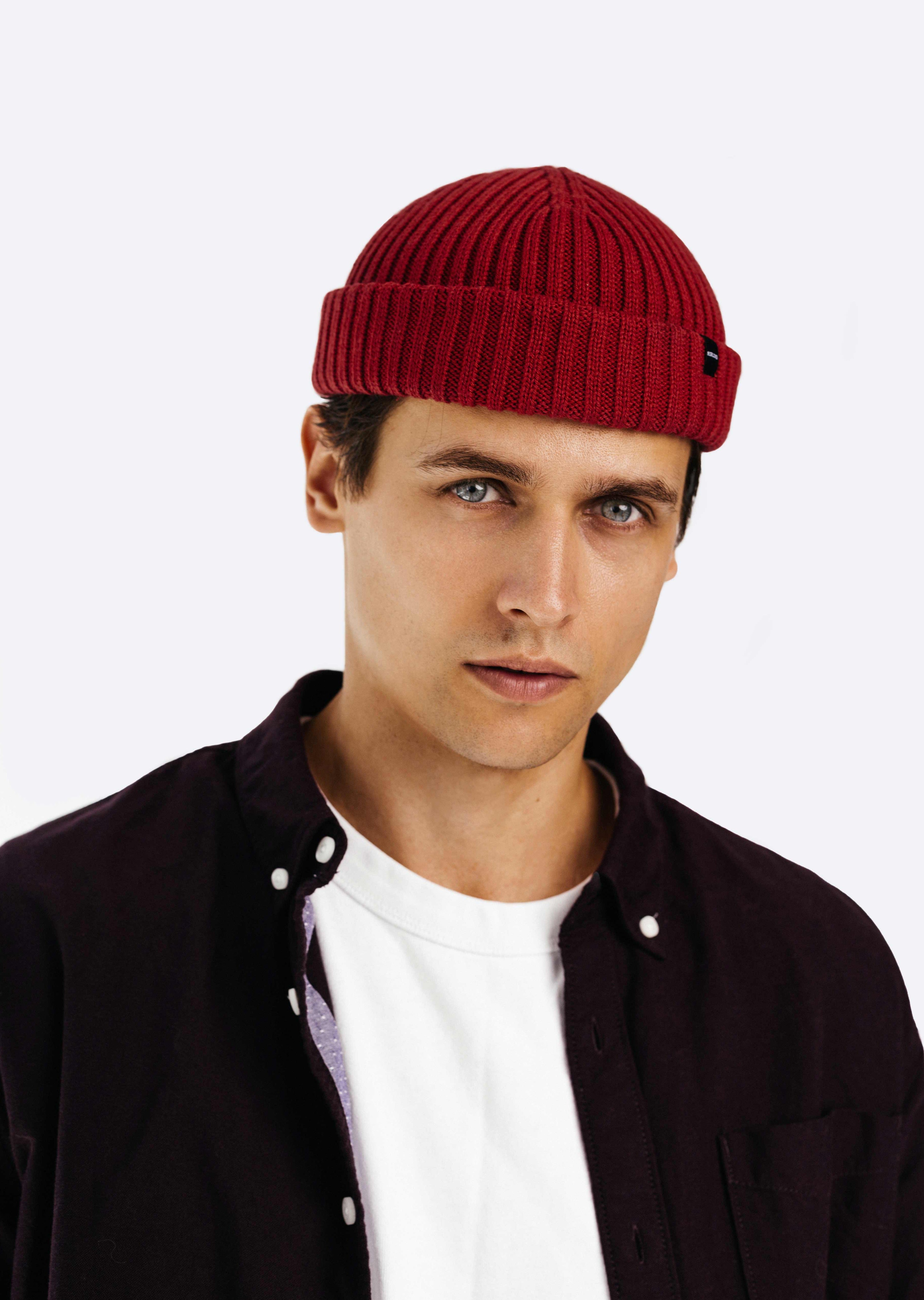 Red fisherman beanie on sale